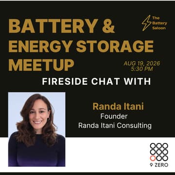Cover Image for ๐ Battery & Energy Storage Meetup - How to Build Leverage with Your Suppliers for Startups