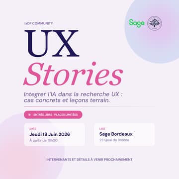 Cover Image for IxDF Bordeaux - UX Stories #1