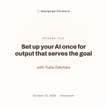 Cover Image for Set up your AI once for output that serves the goal