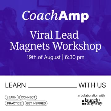 Cover Image for Viral Lead Magnets Workshop - Coach Amp