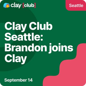 Cover Image for Clay in Seattle: Brandon joins Clay