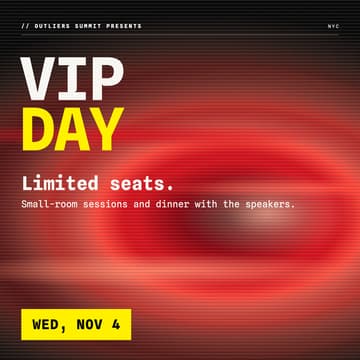 Cover Image for Outliers Summit VIP Day