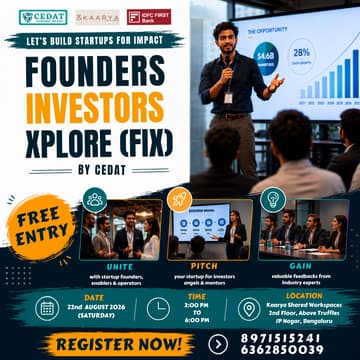 Cover Image for Founders & Investors Xplore by CEDAT