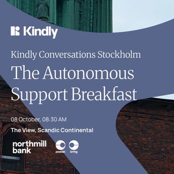 Cover Image for Breakfast session on Autonomous Support - Together with Northmill, Posten Bring & Kindly!