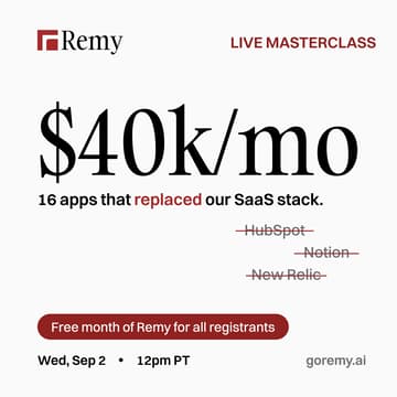 Cover Image for How We Replaced $40K/Month of SaaS: The Remy Masterclass