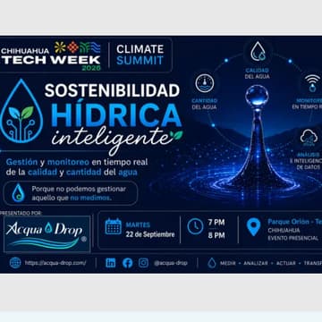 Cover Image for Sostenibilidad hídrica inteligente: Gestión y monitoreo en tiempo real de la calidad y cantidad del agua 💧