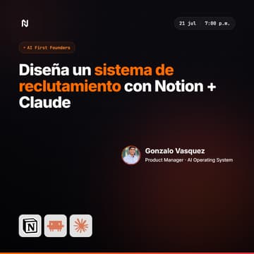 Cover Image for Diseña un sistema de reclutamiento con Notion + Claude