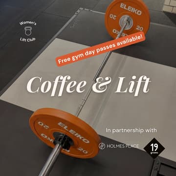Cover Image for Coffee & Lift Saturdays #17 — Women+ Gym Meetup
