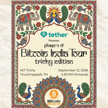 Cover Image for Bitcoin India Tour- Trichy Edition