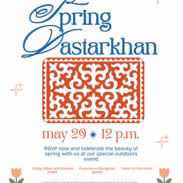 Cover Image for Spring Dastarkhan on May 29th