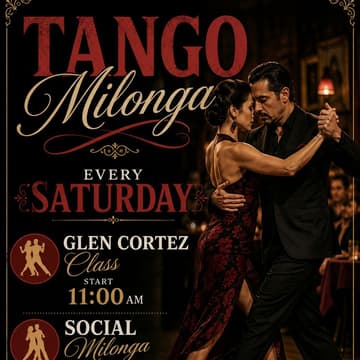 Cover Image for Saturday Tango At MUDDY WATERS