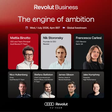 Cover Image for [Livestream] Revolut Business & Audi Revolut F1: The Engine of Ambition