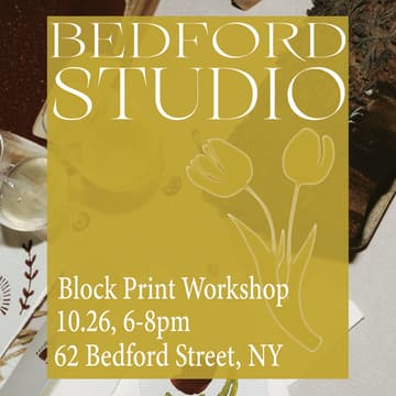 Cover Image for Block Print Workshop @ Bedford Studio