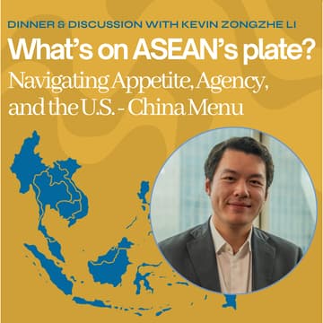 Cover Image for YCW Dinner & Discussion: What's on ASEAN's plate?