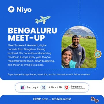Cover Image for BENGALURU NOMADS MEET-UP BY NIYO TRAVEL COMMUNITY