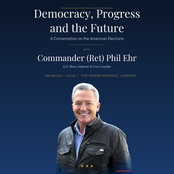 Cover Image for Democracy, Progress and the Future: A Conversation on the American Elections with Commander (Ret) Phil Ehr