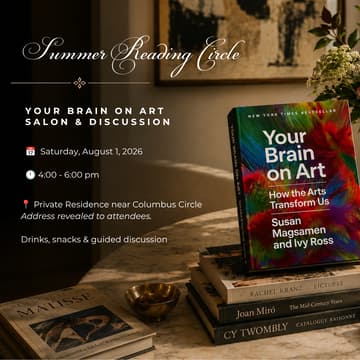 Cover Image for Summer Reading Circle: Your Brain on Art salon & discussion