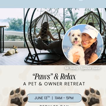 Cover Image for Paws & Relax: A Pet & Pawrent Retreat