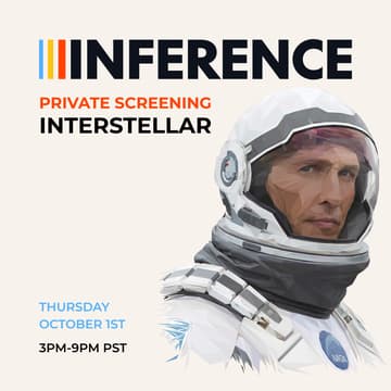 Cover Image for INFERENCE: 🎬 INTERSTELLAR 🚀 @ The New Parkway