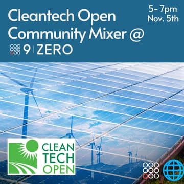 Cover Image for Cleantech Open Community Mixer @ 9Zero