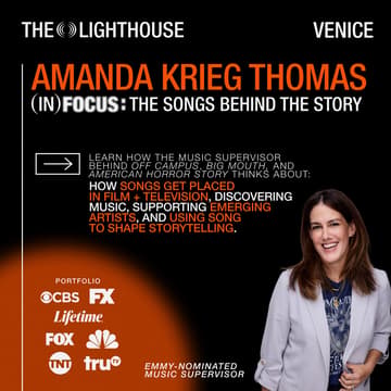 Cover Image for IN FOCUS: The Songs Behind the Story w. Amanda Krieg Thomas