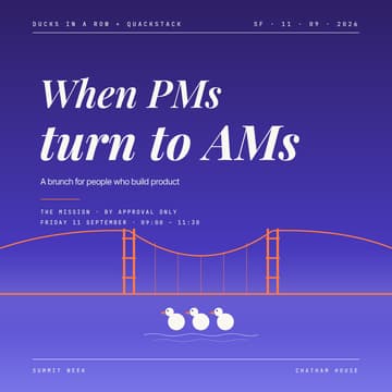 Cover Image for When PMs turn to AMs · San Francisco