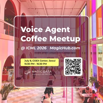 Cover Image for Voice Agent Coffee Meetup @ ICML 2026 | MagicHub.com