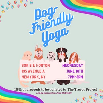 Cover Image for Paws, Pride & Poses - A Dog-Friendly Yoga Class