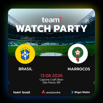 Cover Image for Team1 & Bitget Wallet Watch Party: Brasil x Marrocos
