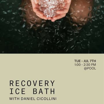 Cover Image for Recovery: Ice bath
