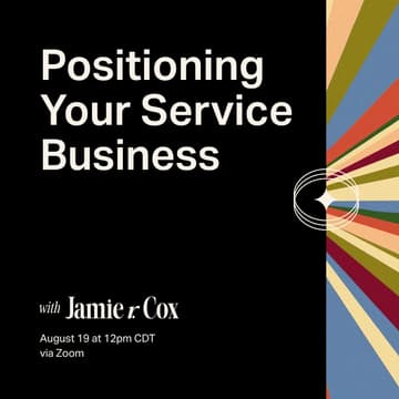 Cover Image for Positioning Your Service Business
