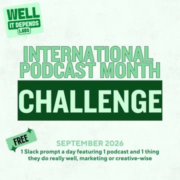 Cover Image for International Podcast Month - One-Podcast-Per-Day Challenge