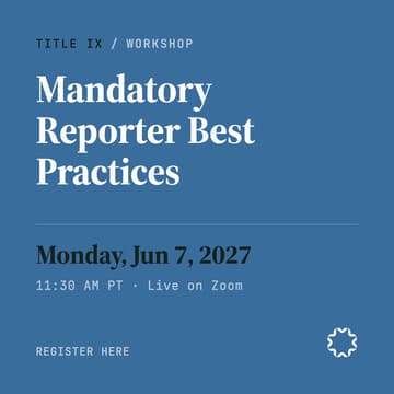 Cover Image for Mandatory reporter best practices.