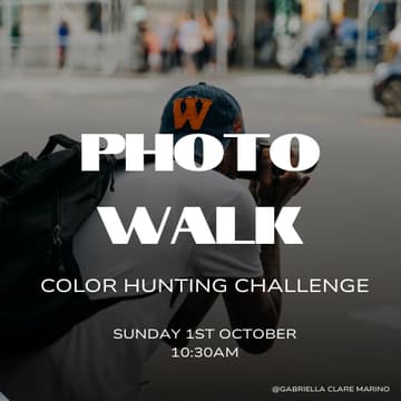 Cover Image for RAW Photo Walk - Colour Hunting Challenge ( November)