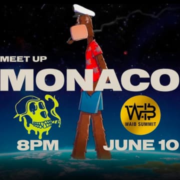 Cover Image for β¨Bored Ape Yacht Club - Meet up - π²π¨ Monte Carlo, Monaco β¨
