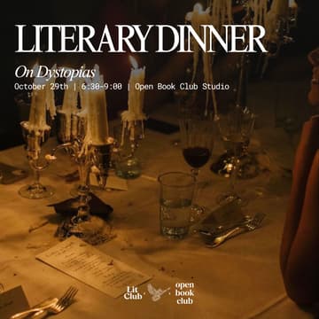 Cover Image for Literary Dinner: On Dystopias