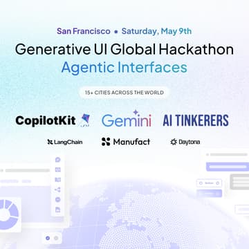 Cover Image for The Generative UI Hackathon of San Francisco (A2UI • AG-UI • MCP Apps)