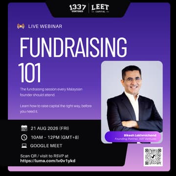 Cover Image for Fundraising 101: Understanding Your Options as a Malaysian Business Owner [Webinar]