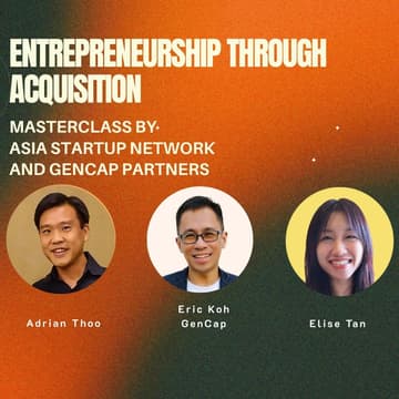 Cover Image for ASN Masterclass: Entrepreneurship through Acquisition
