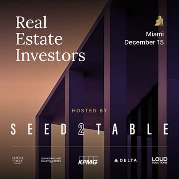 Cover Image for Seed2Table – Pitch+Dinner for Real Estate Investors