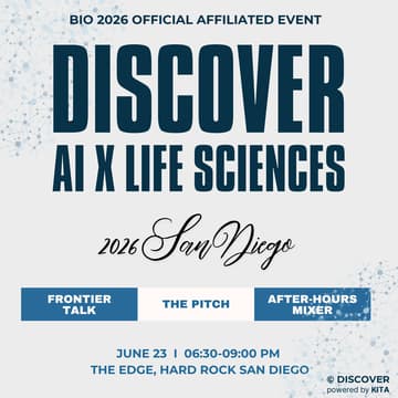 Cover Image for DISCOVER AI X LIFE SCIENCES (BIO 2026 San Diego)