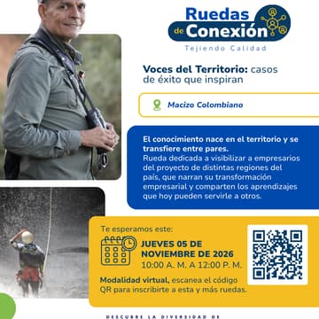 Cover Image for Voces del Territorio: casos de éxito que inspiran Rueda macroregional – Macizo Colombiano (Huila, Cauca y Nariño)