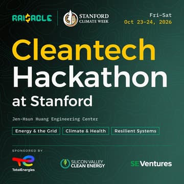 Cover Image for Cleantech Hackathon at Stanford