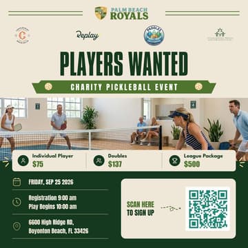 Cover Image for Charity Pickleball Event