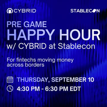 Cover Image for Thursday Happy Hour w/ Cybrid at Stablecon USA