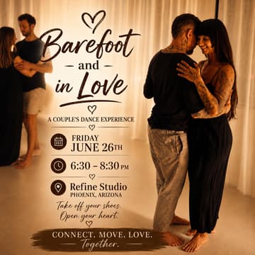 Cover Image for Barefoot & In Love- A Couples Dance Experience