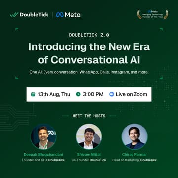 Cover Image for Doubletick 2.0: Introducing the new era of Conversational AI