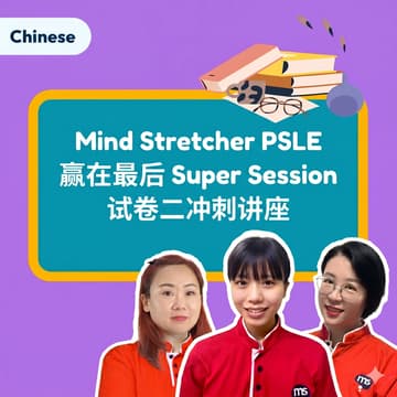 Cover Image for Mind Stretcher PSLE 赢在最后 Super Session试卷二冲刺讲座 with Head Of Chinese Yu Man