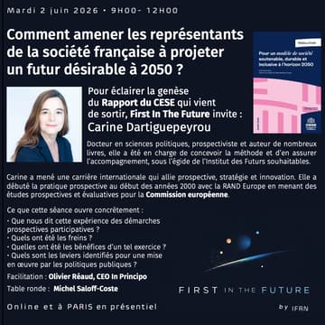 Cover Image for First In The Future invite Carine Dartiguepeyrou (présentiel)