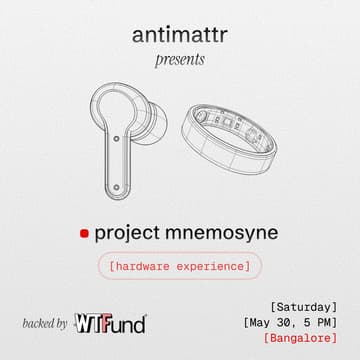 Cover Image for hardware experience | project mnemosyne by antimattr